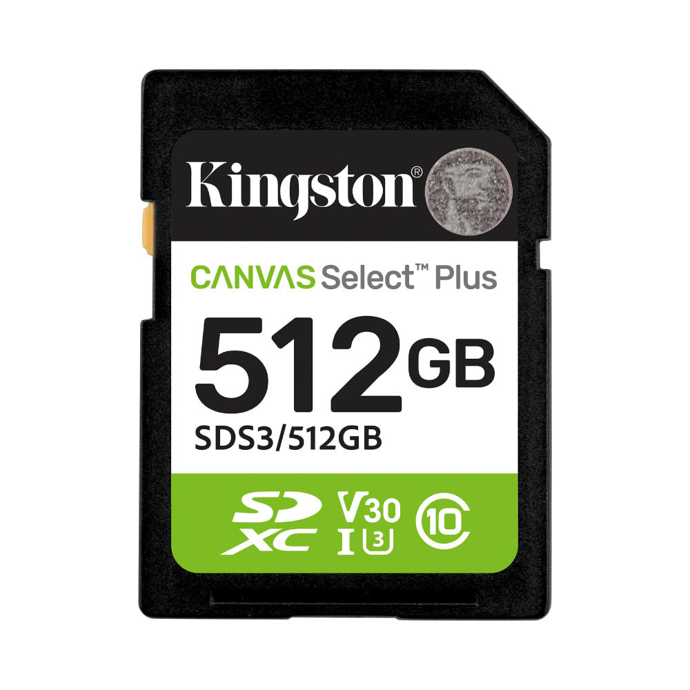 Kingston Canvas Select Plus SD Memory Card 512GB